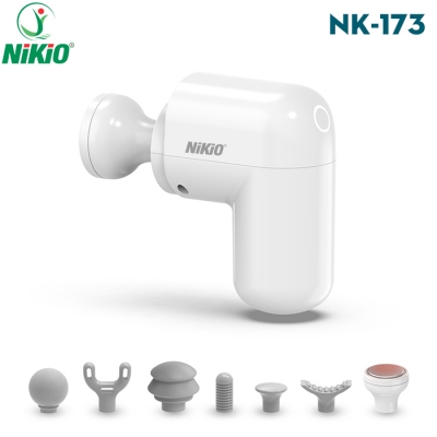 Máy massage cầm tay siêu mini Nikio NK-173 - Mát xa giảm đau nhức toàn thân, màu trắng